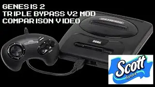 Sega Genesis Model 2 / Mega Drive Triple Bypass v2 Mod Comparison
