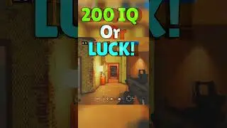 is This a 200 IQ Alibi Or Pure Luck - Rainbow Six Siege #shorts  #rainbowsixsiege #new