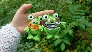 Вязаная жабка крючком|Брелок амигуруми|мастер-класс жабка крючком#tutorial #amigurumi #мастеркласс