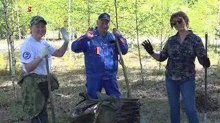Субботник в  лагере