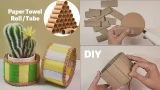 Easy DIY Paper Towel Roll/Tube Crafts | DIY Home Decor