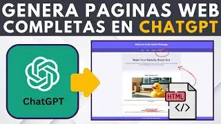 How to Create Free Websites with ChatGPT 4th Edition in HTML | Step-by-Step Guide in Spanish