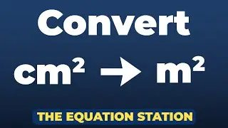 How to convert squared centimeters to squared meters | Physics Practice Problem