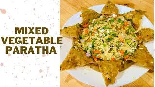 Street Style Mix Vegetable Stuffed Papad Paratha   Mix Vegetable Papad paratha   Surati Paratha