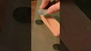 Leather skiving knife work