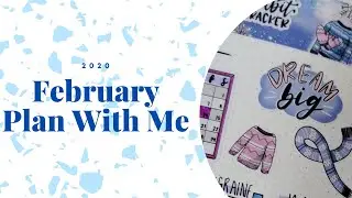 FEBRUARY 2020 BULLET JOURNAL SET UP: PINK PURPLE AND BLUE HYGGE SWEATER
