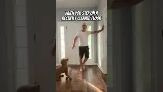 When you step on a recently cleaned floor #fypシ゚ #fyp #viral #ytshorts #shorts #relatable #yt #pov