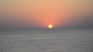 Закат солнца над морем