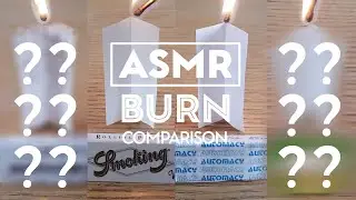 Burning Paper ASMR Sound  Tea & thermal paper