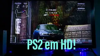 INCRÍVEL! Veja o Playstation 2 rodando em HD numa TV 4K direto do console! Cabo Componente!