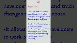 DevOps InterView Questions - What is Git?  