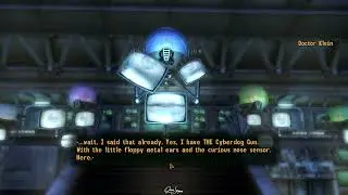 Passing 75 guns skill check to get the K9000 cyberdog gun and more ammo - Fallout: New Vegas