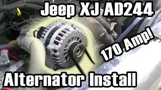 89 Cherokee AD244 High Amp Alternator Install
