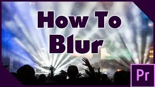 How to Blur in Premiere Pro - Premiere Pro 19