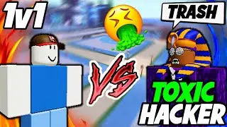 1v1 AGAINST TOXIC HACKER IN HOOPZ!