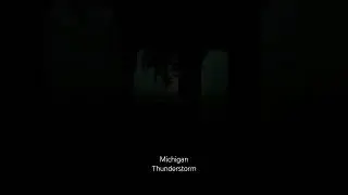 crazy thunderstorm the other night here in Michigan #shorts #weather #thunderstorm