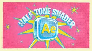 Halftone & Hatching Shader in After Effects No Plugins | Stylized 3D Text
