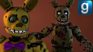 Gmod FNAF | Review | Brand New Killer Age Redux Springtrap Update! Withered Spring Bonnie Added!