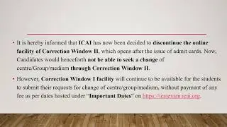 Online Corrections In CA Exam Application Form, Check Procedure Fees