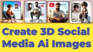 How to create Instagram Viral 3D Ai Social media Images | Bing image creator tutorial FREE | Bing ai