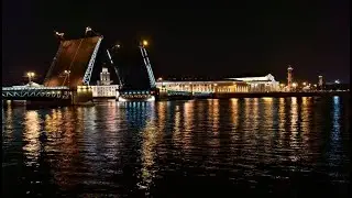 Развод Дворцового моста. 17 июня 2012 года.