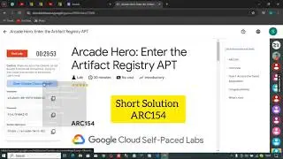 Arcade Hero: Enter the Artifact Registry APT ARC154 || Level 3: GenAIus Registries 