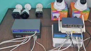 How to connect multiple poe switch with NVR and Router| IP Camera & POE Switch Wiring Connection