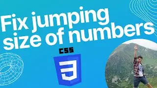 Css - Fix jumping size in numbers