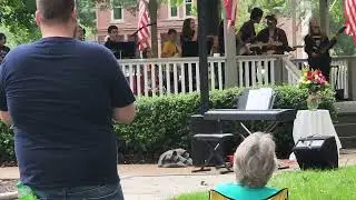 on stage (9/11 tribute)