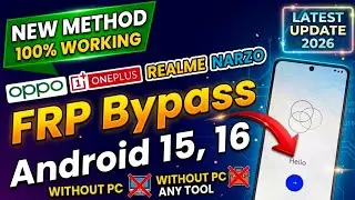 Oppo Frp Bypass Android 16 (Latest Update 2026) New Method | Android 15, 16 Frp Bypass