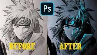 Adding Glow Effect in Photoshop - Sketch Glow Effect