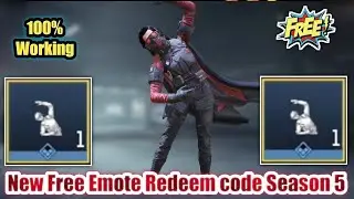 Get Free Emote in codm | New Emote Redeem code codm June 2021 | Season 5 Free Emote codm S5