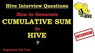 Cumulative sum in Hive | Hive interview question