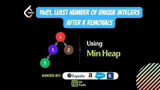 HOW TO FIND Least Number of Unique Integers after K Removals - Leetcode 1481 - Python
