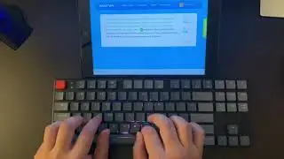 Keychron K1 Brown Switch Typing Test