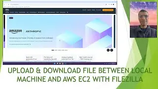Upload & download file between AWS EC2 and local machine using filezilla in  less than  4 minutes