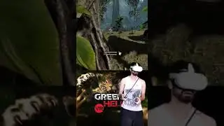 Jogando no VR Meta Quest 2 jogo de sobrevivência