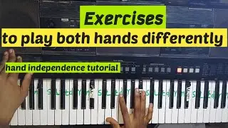 LEARN PIANO HANDS SEPARATION WITH THESE EXERCISES