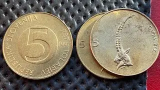 74Series Slovenia coins 5 tolar