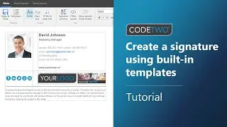 CodeTwo tutorial: Create an email signature in 2 minutes using built-in templates