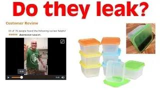 No-Leak Lunch Box Containers for Dip, Dressing, or Sauce
