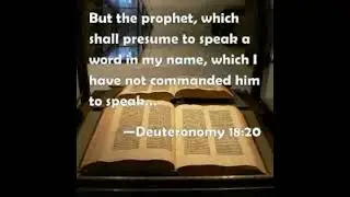 The one Cessationist passage finally refuted. Duet. 18:20