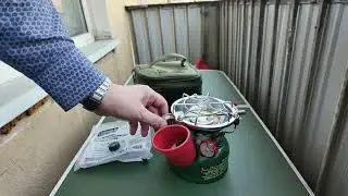 Первый розжиг примуса Coleman 502 (видео из архива)