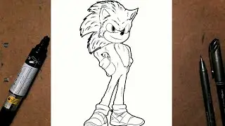 como desenhar o Sonic Facil Facil 💯