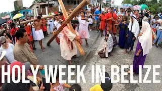 Easter in Belize - Crucifixion, Cycling Race, and Horse Derby