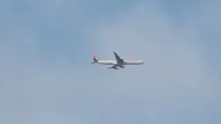 Airbus A340 - 600(YV3535) а/к Conviasa рейс Каракас - Москва, идет на посадку в аэропорт Внуково.