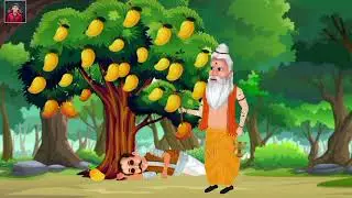हरिया और साधु: आलसी से समझदार बनने की सीख Hindi Ki Kahani Moral stories हिंदी की कहानी Cartoon story