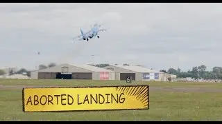 SU 27 Flanker surprised the public with an aborted landing at RIAT 2019 Air show