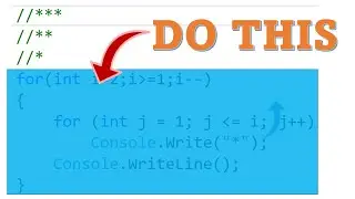 Printing an asterisk arrangement with nested for loops