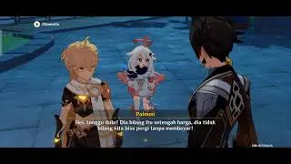 Zhongli & Traveler buy Noctilucous Jade